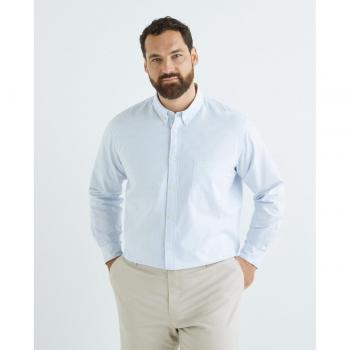 Emidio Tucci - Camisa de hombre tallas grandes sport rayas natural stretch