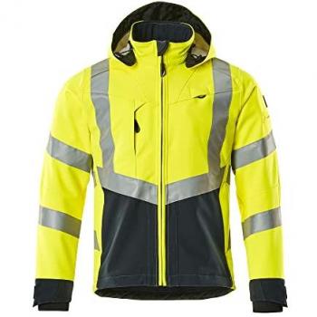 Chaqueta Softshell Hi-Vis Mascot Blackpool 3XL Amarillo/Negro Azul