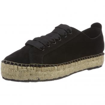 Selected Femme Sfprim Suede Sneaker Espadrilles, Alpargata para Mujer, Negro