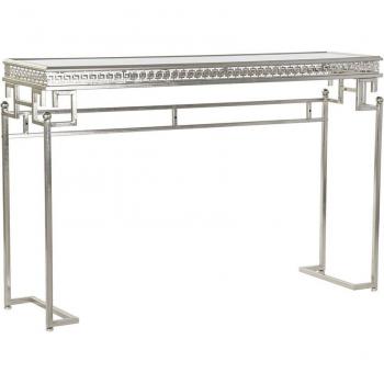 Consola metal espejo envejecido 117x31x75 cm