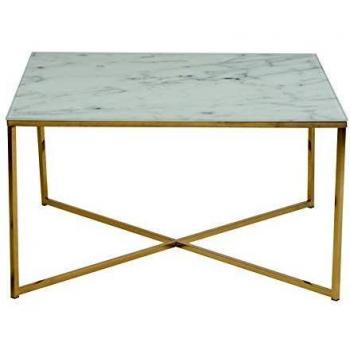 Ac design furniturezmesa auxiliar blancooro