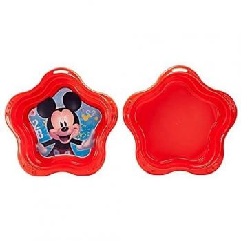 INJUSA - Set Arenero-Piscina Sandbox Mickey Mouse Color Rojo con Decoración Permanente Recomendado para Niños Desde 1 Año