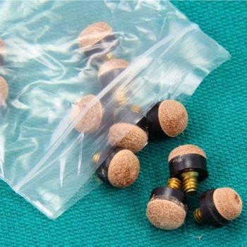 12 x 11mm SCREW ON TIP SNOOKER & POOL CUE TIPS by Other