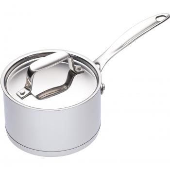 Mini cacerola de acero inoxidable segura para inducción MasterClass MCMINISAU, 250 ml, 9 cm (3.5), color plateado