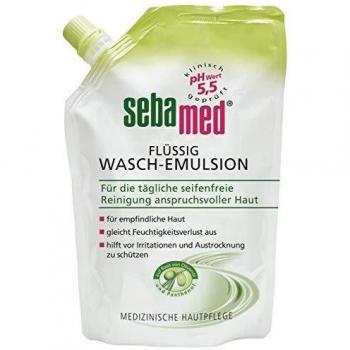 Sebamed Olive Liquid Wash Emulsion 400ml - Extra Mild Soap-Free Cleansing Formula for Sensitive Skin