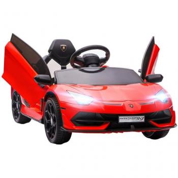 Homcom Coche Eléctrico Lamborghini para Niños con Control Remoto - Rojo