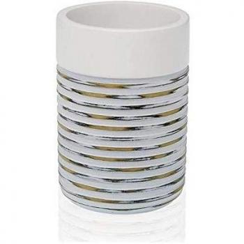 Vaso CEPILLOS Blanco Y Gris Marca VERSA