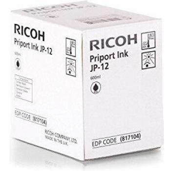 Cartucho de tinta original Ricoh Ink 600cc negro para impresoras Ricoh