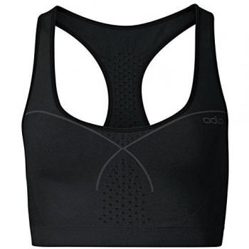 Odlo Sports BH Seamless Medium - Sujetador deportivo para mujer, color negro, talla L