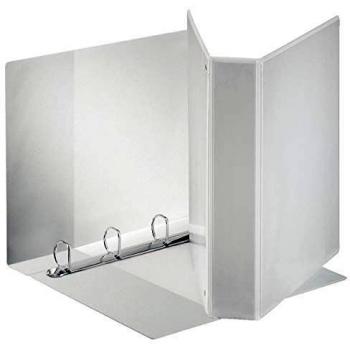 Carpeta de Anillas Esselte A4+ 4 Anillas D-Mec 50mm Blanca con Cubierta Personalizable