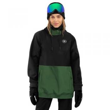Chaqueta de esquí y snowboard para mujer Siroko W1-W Evergreen Negra