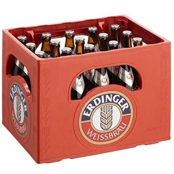 20 x Erdinger cerveza de trigo cristalina 0,5L caja original 5,3% vol de cerveza blanca