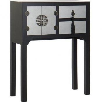 Consola abeto oriental de estilo asiático con detalles tallados