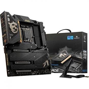 MSI MEG Z690 ACE Motherboard E-ATX - Supports 12th Gen Intel Core Processors, LGA 1700 Socket - Direct 19+1+2 Phase VRM with 105A Smart Power Stage, DDR