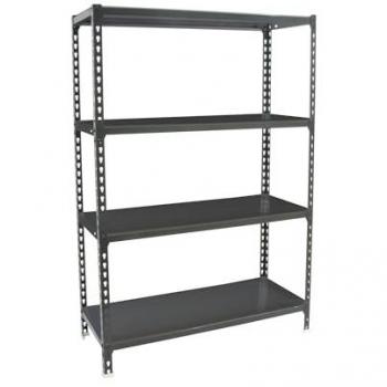 Estantería SIMONCLICK PLUS 4/400 1500 Antracita/Antracita - 4 Baldas Ajustables, Capacidad de Carga de 180 kg por punto de flexión, Dimensiones 150