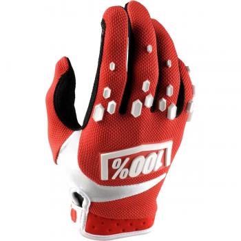 Inconnu 100% Airmatic Guante de montaña Unisex, Rojo/Blanco