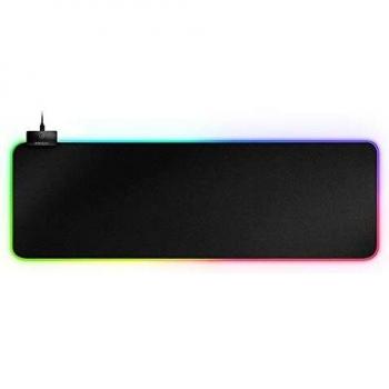 Mars Gaming MMPRGB2 XXL, Alfombrilla Ratón 800x300x4mm, RGB 12 modos, 2 USB 2.0, Negro