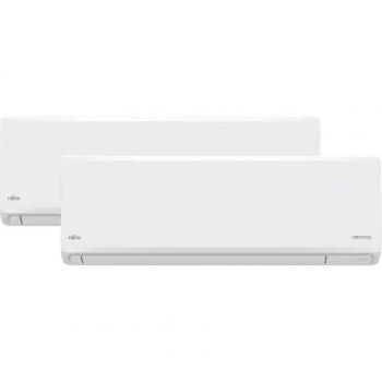 Aire acondicionado Split 2 x 1 Fujitsu ASY3525U11MI-KN, 2150 fg/h, 57 dB(A), Inverter, Blanco