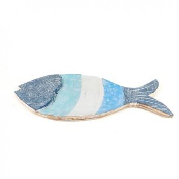 Centro de Mesa Romimex Azul Pez 30 x 3 x 20 cm