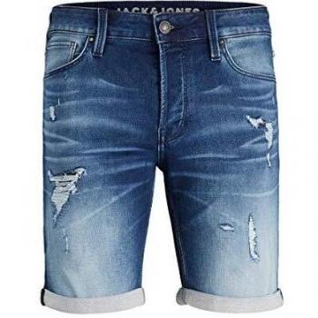 Jack & Jones Men's Blue Denim Shorts JJIRICK, Size XS