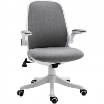 Vinsetto Silla de Escritorio Ergonómica Giratoria con Función Basculante, Altura Ajustable, Reposabrazos Elevable y Carga Máxima de 120 kg, Medidas 62,