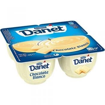 Danet Choco Blanco - Paquete de 4 x 115 gr - Total: 460 gr