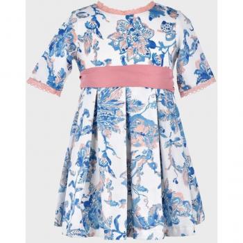 Vestido de niña estampado en algodón de La Ormiga 1020121410