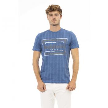 Baldinini Trend Blue Cotton T-Shirt - XS