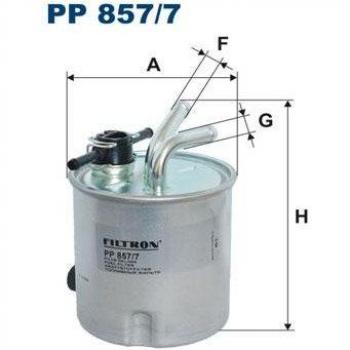 Filtro de combustible FILTRON PP 857/7 - Filtro de combustible, compatible con diversos vehículos, alta eficiencia en la filtración, construcción duradera, fácil instalación