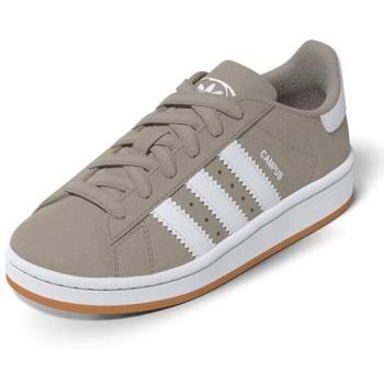 Zapatillas Adidas Campus Unisex Beige Talla 32 Piel con Cordones Elásticos