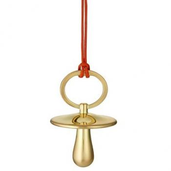 Waterford Christmas Golden Pacifier Ornament