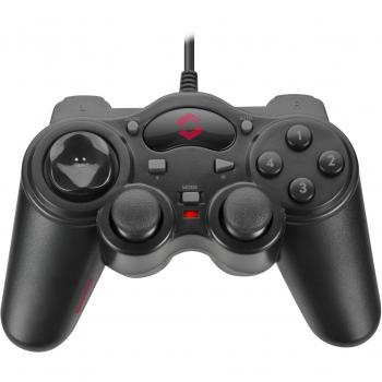 Gamepad USB SPEEDLINK THUNDERSTRIKE para PC, Color Negro, Modelo SL6515BK, compatible con Windows