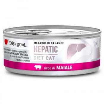 Disugual Comida Húmeda Hepatic de Cerdo para Gatos 85g (Pack de 12 Latas)