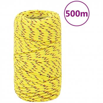 Cuerda de trabajo amarilla 2 mm 500 m Polipropileno