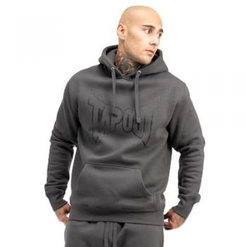 Tapout Men's Lifestyle Basic Hoodie - Grey XL Regular Fit