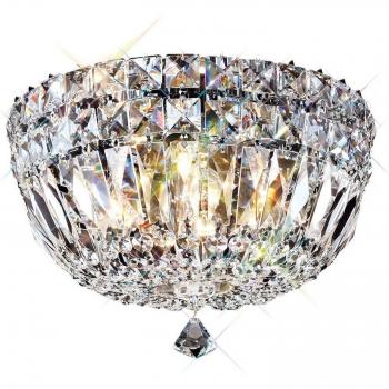 Lámpara de techo Georgina 4 luces cromo pulido cristal