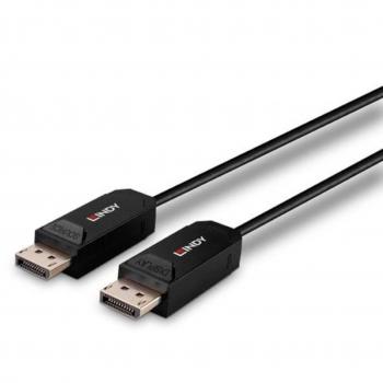 Lindy 30m Hybrid Fibre Optic DisplayPort 2.0 Cable - UHBR10, 8K@60Hz, 40Gbps