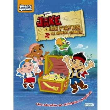 Jake Y Los Piratas De Nunca Jamás. Libro Educativo Con Actividades Y Pegatinas