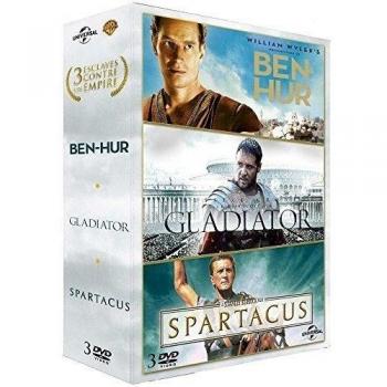 3 esclaves contre un empire - Coffret : Ben-Hur + Gladiator + Spartacus [Francia] [DVD]