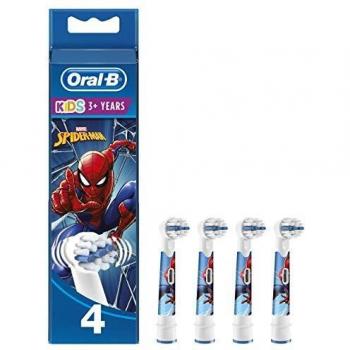 Oral-B Kids Spiderman Toothbrush Replacement - 4 Pack