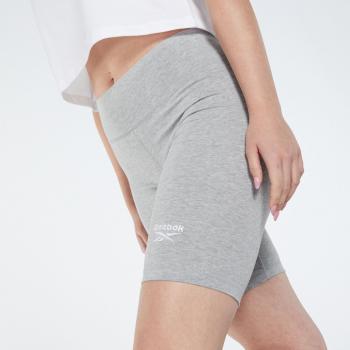 Malla corta Reebok Identity Fitted Logo gris claro mujer GS9351
