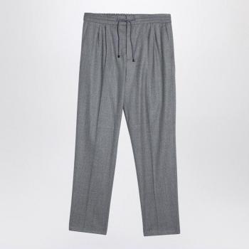 Brunello Cucinelli Men's Light Wool Trousers in Grey | Size 48 | ME226E1710WO