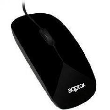 Approx appOMA02B USB Óptico 1000DPI Negro - Ratón