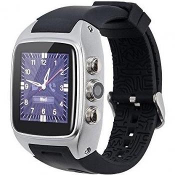 VOSMEP 2016 Nuevo Smartwatch Reloj Inteligente Teléfono Móvil Independiente Wifi Android 4.42 Dual-core GPS 1.54 Pulgadas 1080p HD Pantalla Brillante 2.5D Espejo de Alta Definición Cámara de 5 Megapíxeles Cámara 720p Caso de Aleación de Zinc 1.3 GH