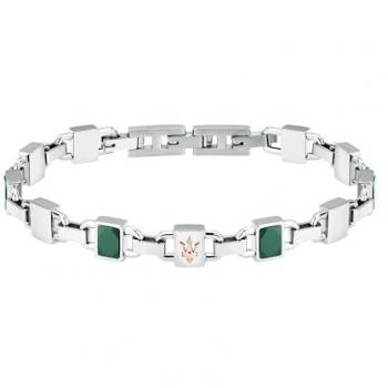 Pulsera de Hombre Maserati JM424ATZ43 de Acero Inoxidable y Cerámica, Moderna