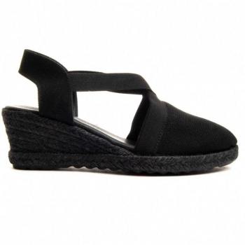 Cuña de Esparto Cómoda para Mujer Leindia Valeindia2 81314 Negro, Talla - 39, Color - Negro