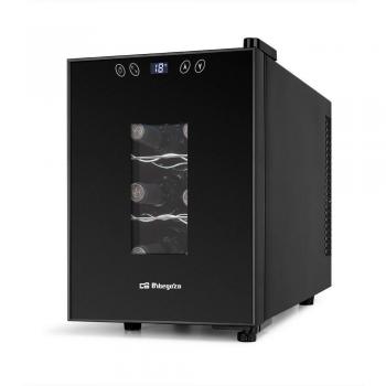 Orbegozo VT630 Vinoteca para 6 Botellas, Termoeléctrica, 70 W, Luz LED Interior, Control Digital de Temperatura