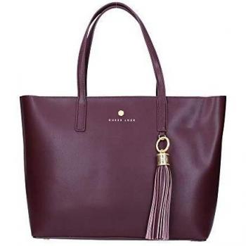 Guess Carryall Groovy in smooth leather Luxe BURGUNDY