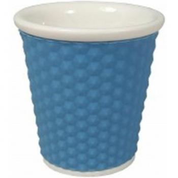 Vaso de café de cerámica y silicona azul de 30ml - Alternativa3
