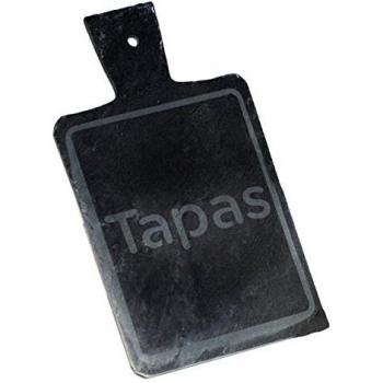 ARTE REGAL Tabla Aperitivos Pizarra, Madera, Negro, 3x11.0x19.0 cm
